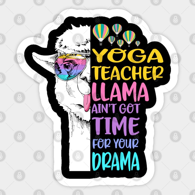 Yoga Teacher Llama Sticker by Li